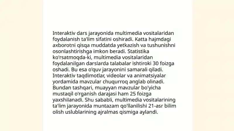 Ta'lim Tarbiya Jarayonida Axborot Texnologiyalaridan Foydalanishning Imkoniyatlari 4