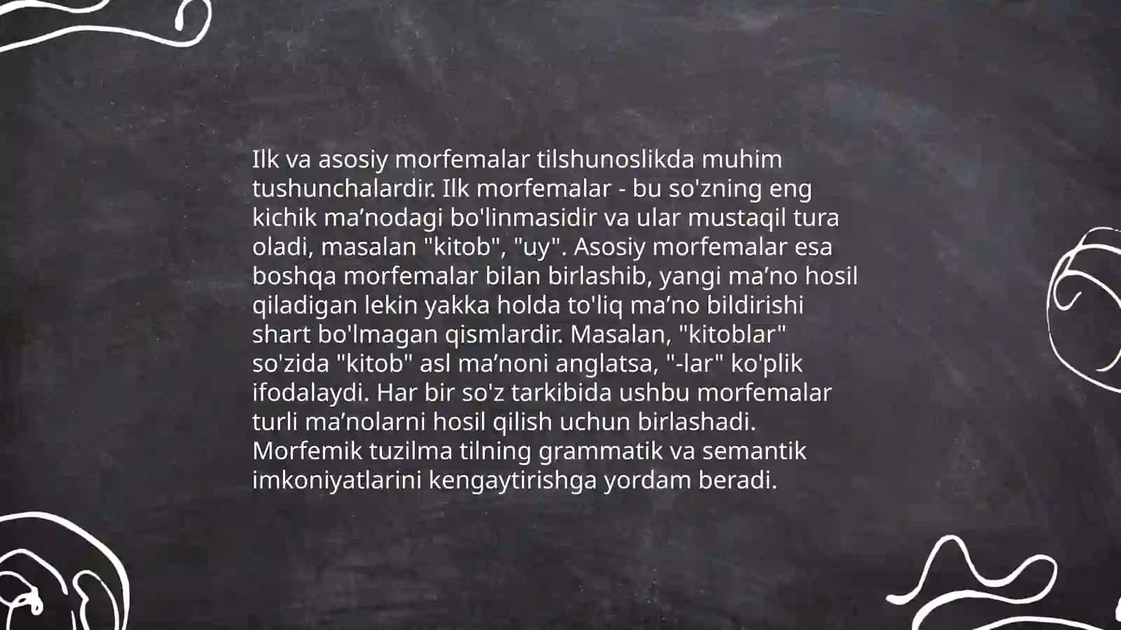 Morfema turlari va ularning lisoniy xususiyatlari 4