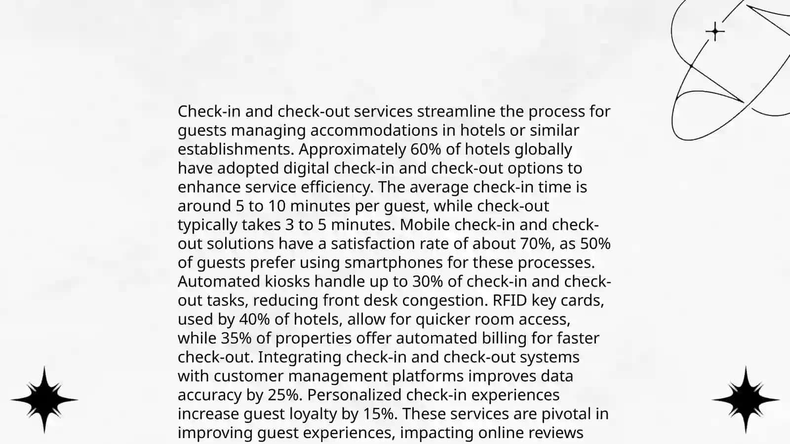 Classification of hotel services or accommodation services 4