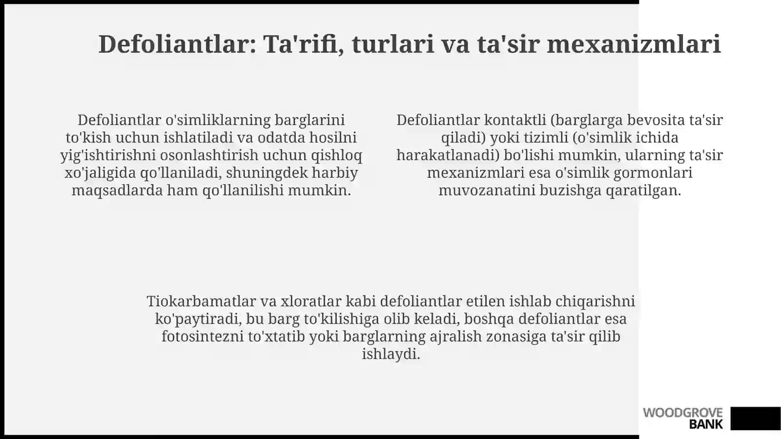 Suvda eriydigan polimerlar asosidagi defoliantlar: yaratilish tamoyillari va afzalliklari 4