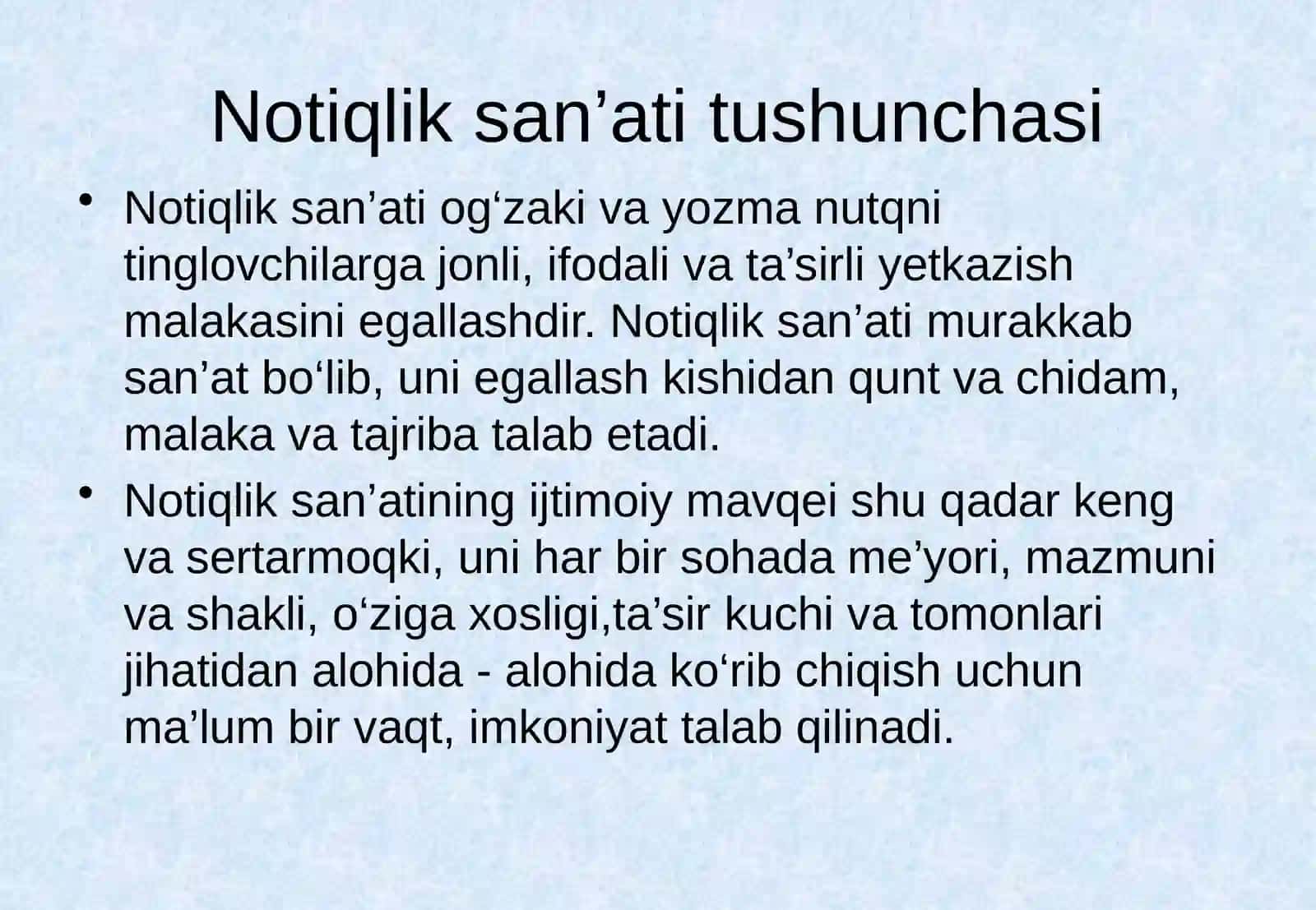 MUTOLAA MADANIYATI VA UNI IFODALI O`QISH FANIDAN TAYYORLAGAN TAQDIMOT ISHI 4