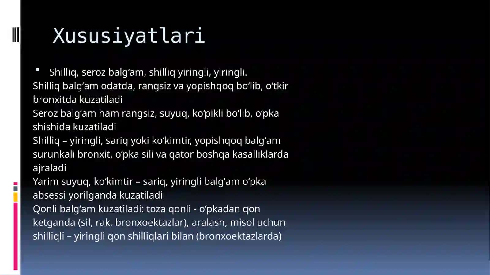 Balg‘am va plevra suyuqligini labarator tekshirish 4