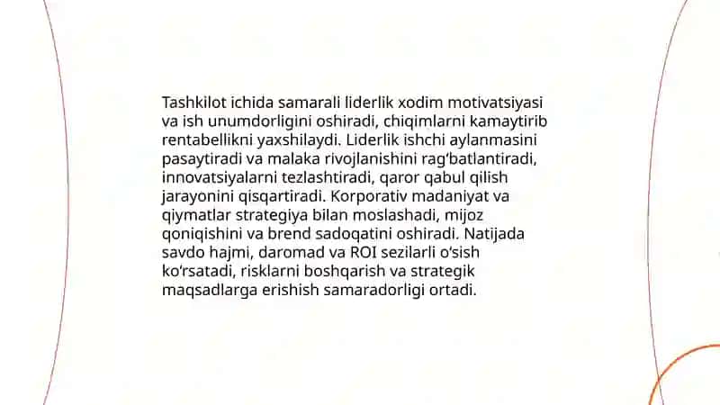 Menejment va liderlikning biznesdagi roli 4