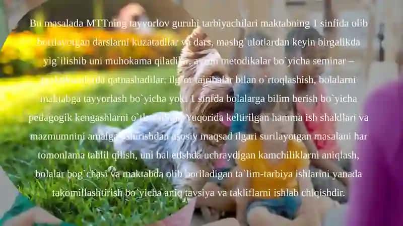 Maktabgacha talim tashkiloti bilanmaktab aloqasining shakllari 4