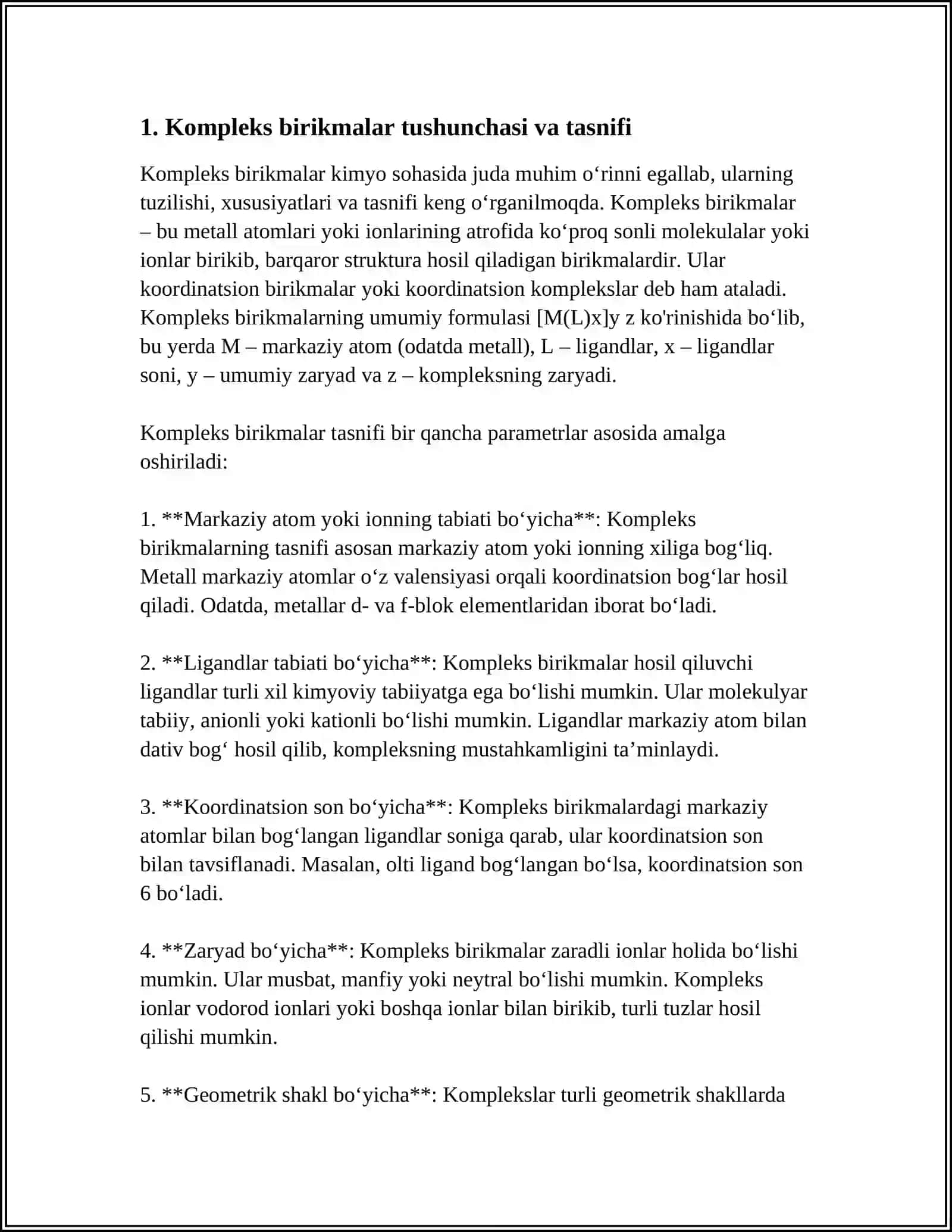 KOMPLEKS BIRIKMALAR VA ULARNING TIBBIYOTDAGI AHAMIYATI 4
