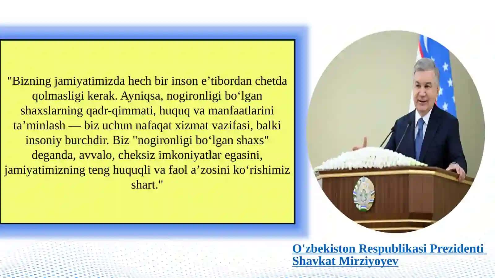 Oʻzbekistonda nogironligi bor shaxslarga qaratilgan davlat siyosati 4