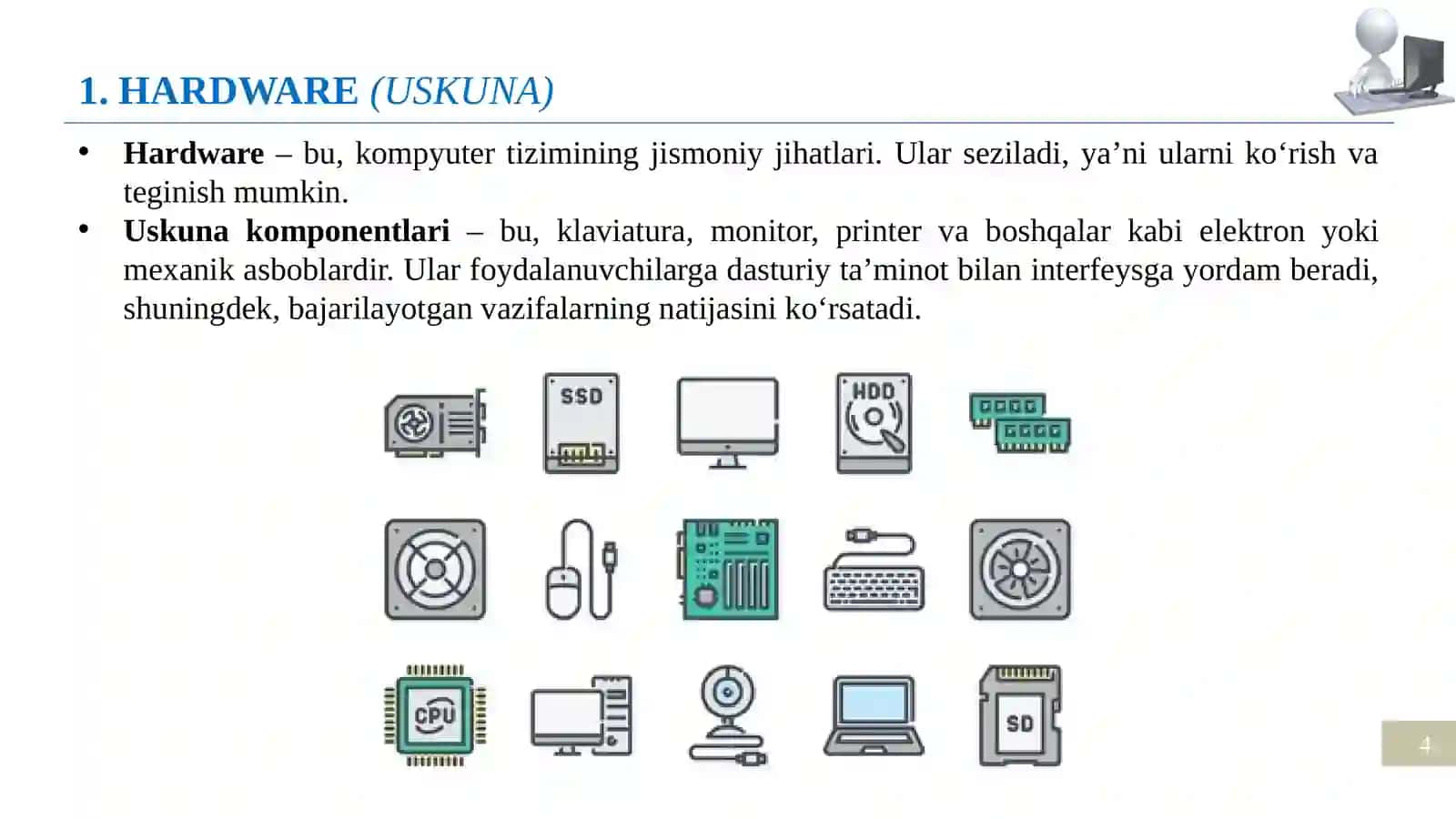 Kompyuter tizimining elementlari 4