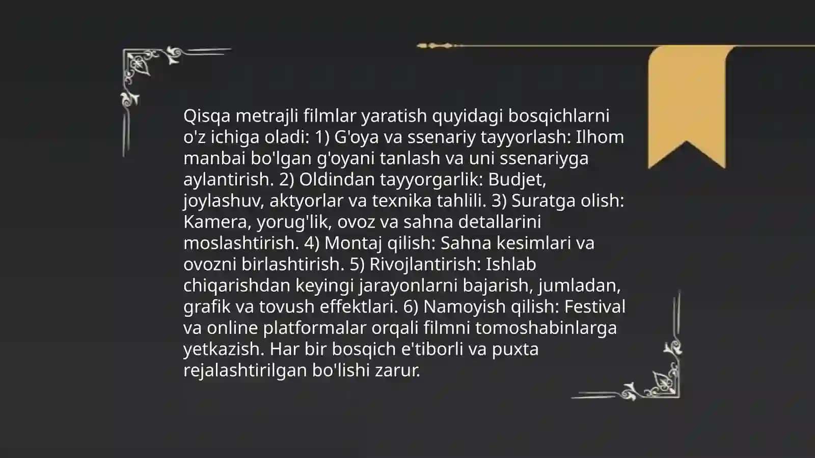 QISQA METRAJLI VIZUAL MEDIAMAHSLUOT YARATISH 4