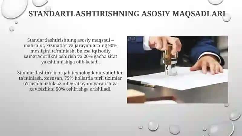 Standartlashtirishning maqsad va vazifalari 4