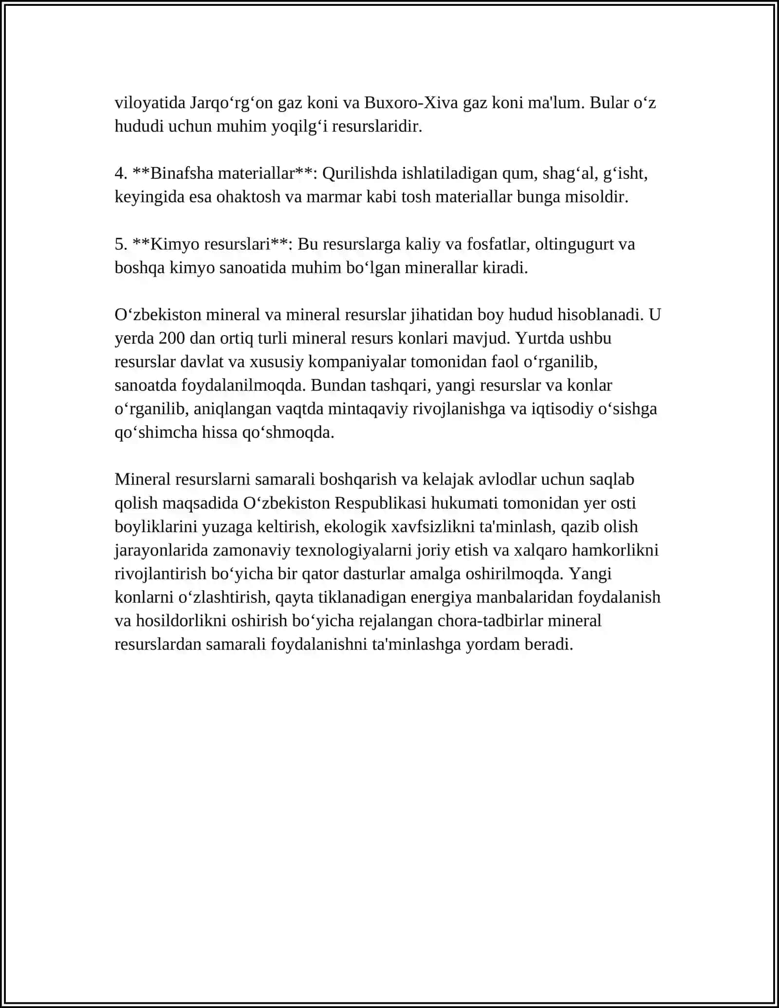 MINERAL RESURSLARNING TASNIFI VA ULARNING IQTISODIY AHAMIYATI 4