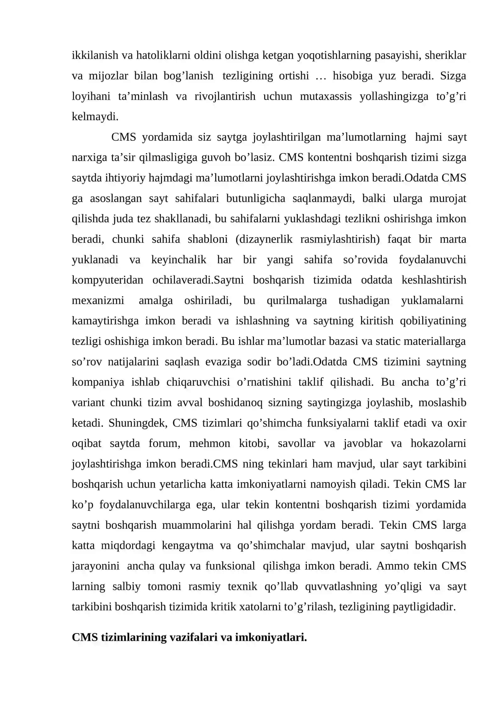 Yangiliklar sonini hisoblab chiqarish (Post Counter) va Kontentni boshqarish tizimlari (CMS) 4