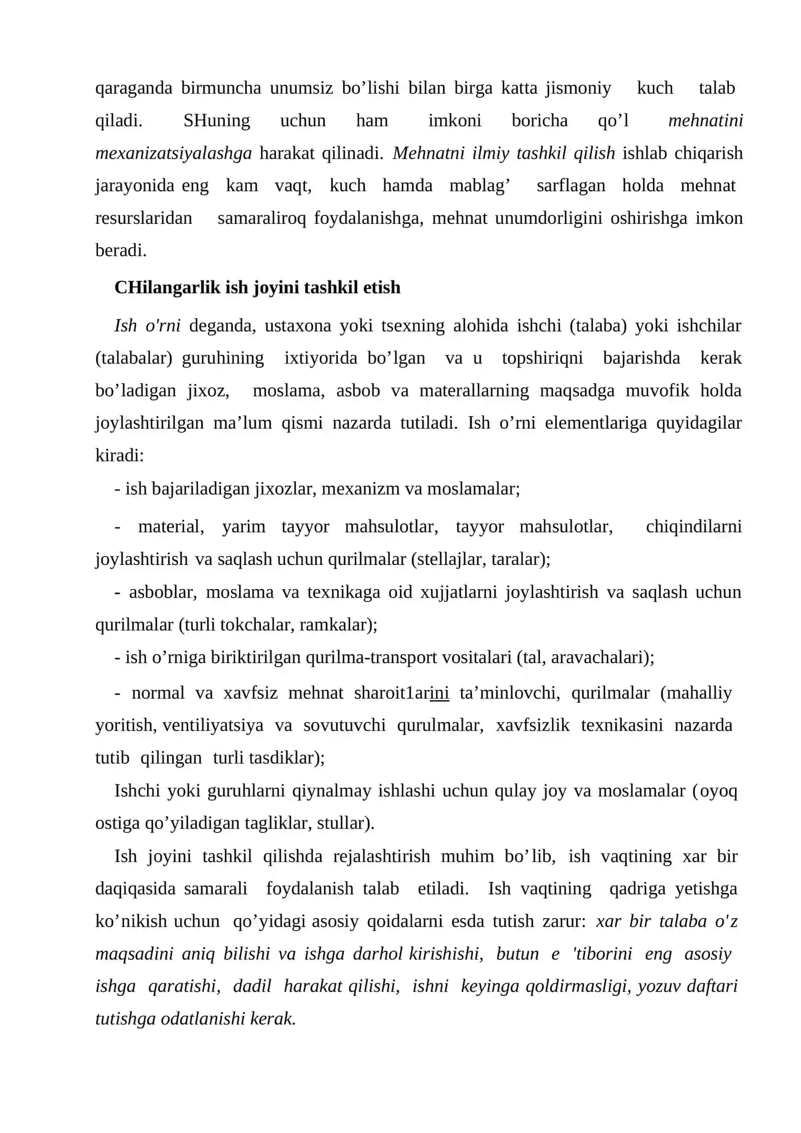 Chilangarlik operatsiyalari 4