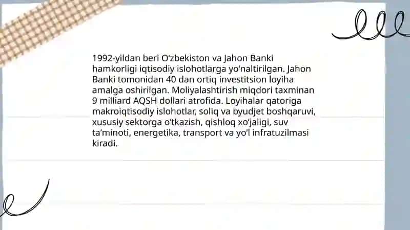 Oʻzbekistonning xalqaro tashkilotlar bilan hamkorlik aloqalari 4