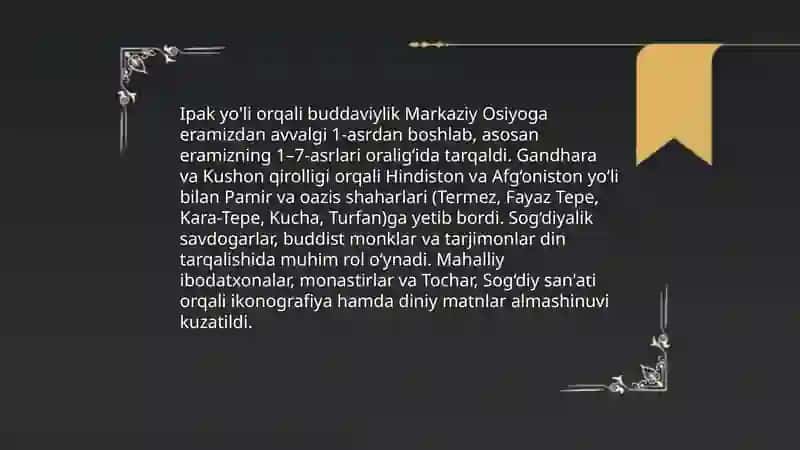 O'zbekistonda buddaviylik dinining tarixiy ildizlari 4