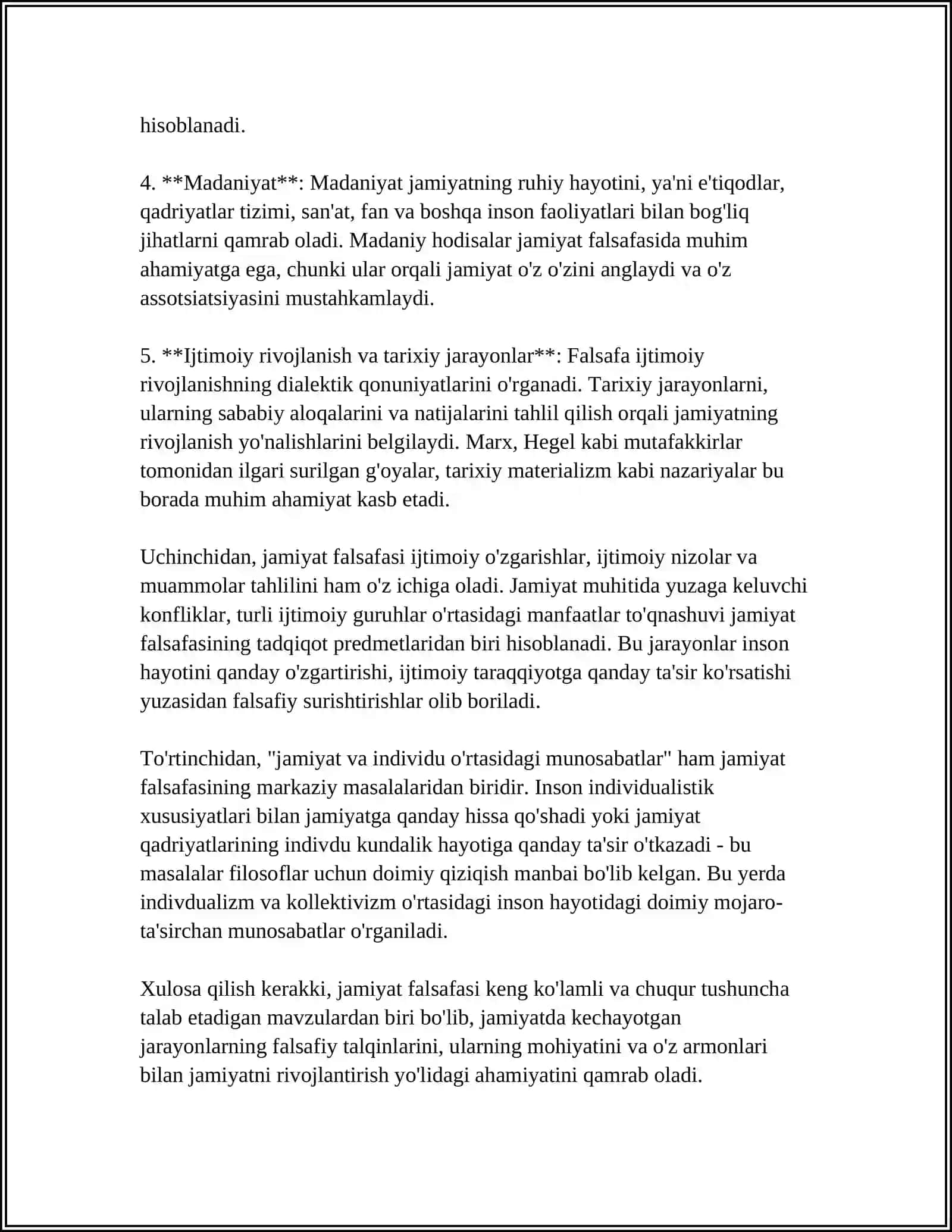 FALSAFA FANI BOʻYICHA JAMIYAT FALSAFASI'' MAVZUSIDA PREZENTATSIYA 4