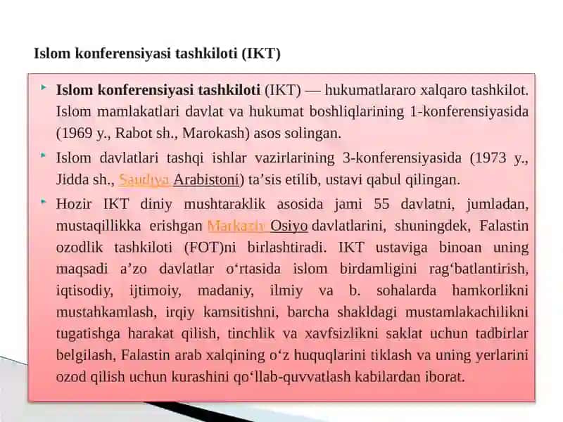 Xalqaro diniy tashkilotlar faoliyatining tarixi va ularning barqaror rivojlanish maqsadlari 4
