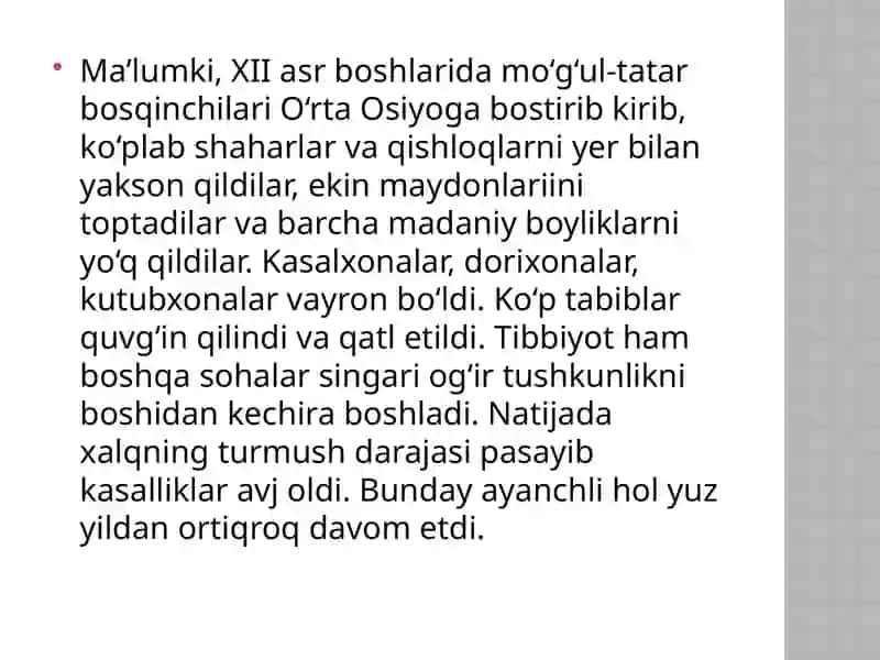 Amir Temur va Temuriylar davri tibbiyoti 4