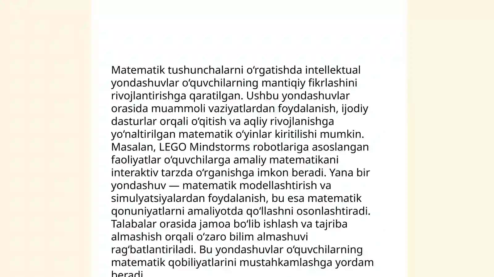 Boshlangʻich sinflarda matematika oʻqitishda kompetensiyaviy yondashuv 4
