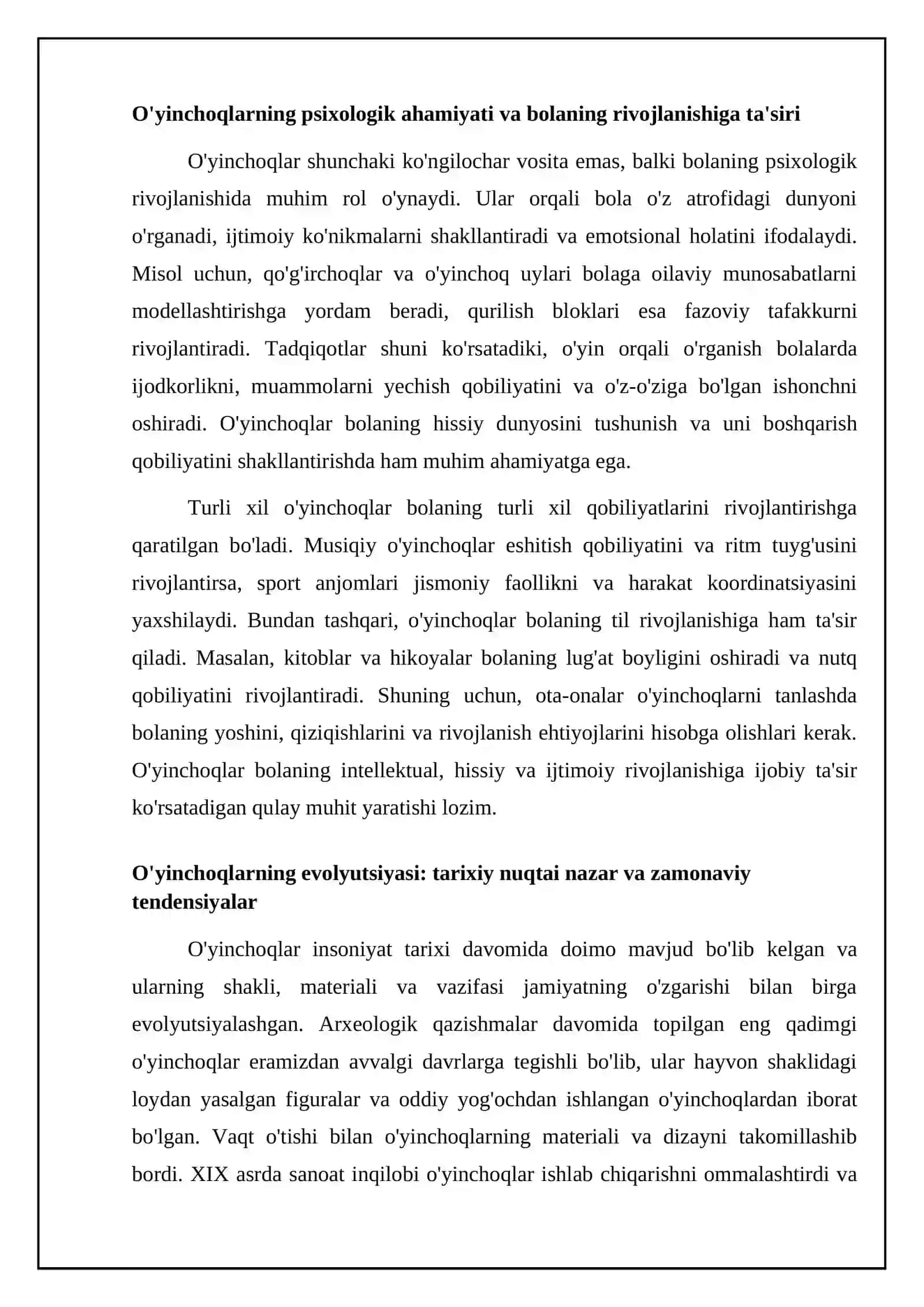 O‘yinchoq- bola hayotidagi eng sevimli vosita 4