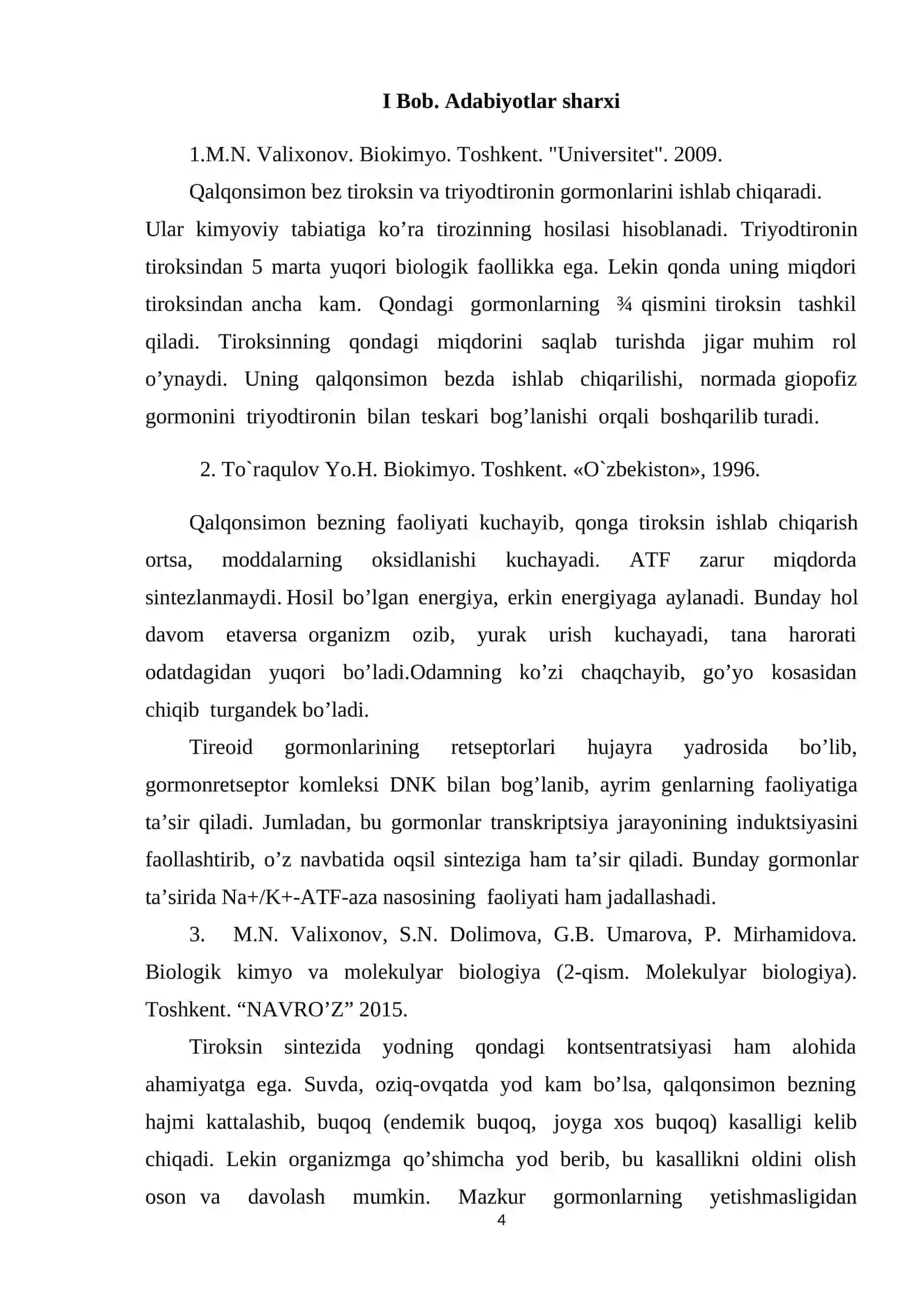Qalqonsimon bez gormonlari KURS ISHI 4