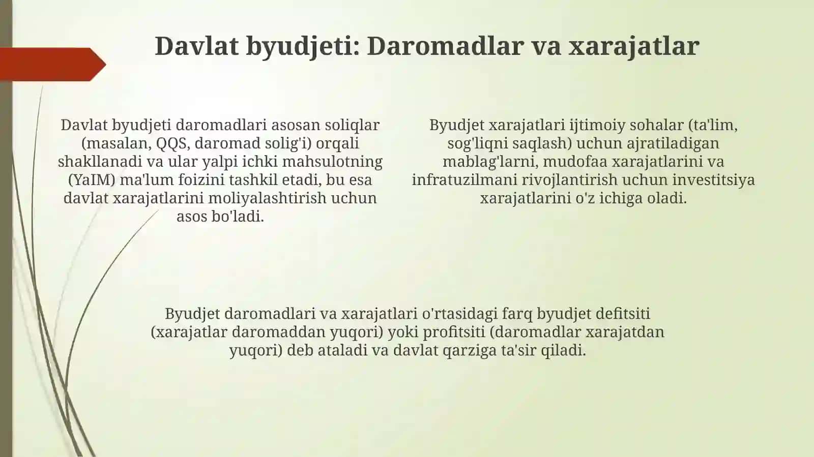 Davlat moliyasining mohiyati va tarkibi 4