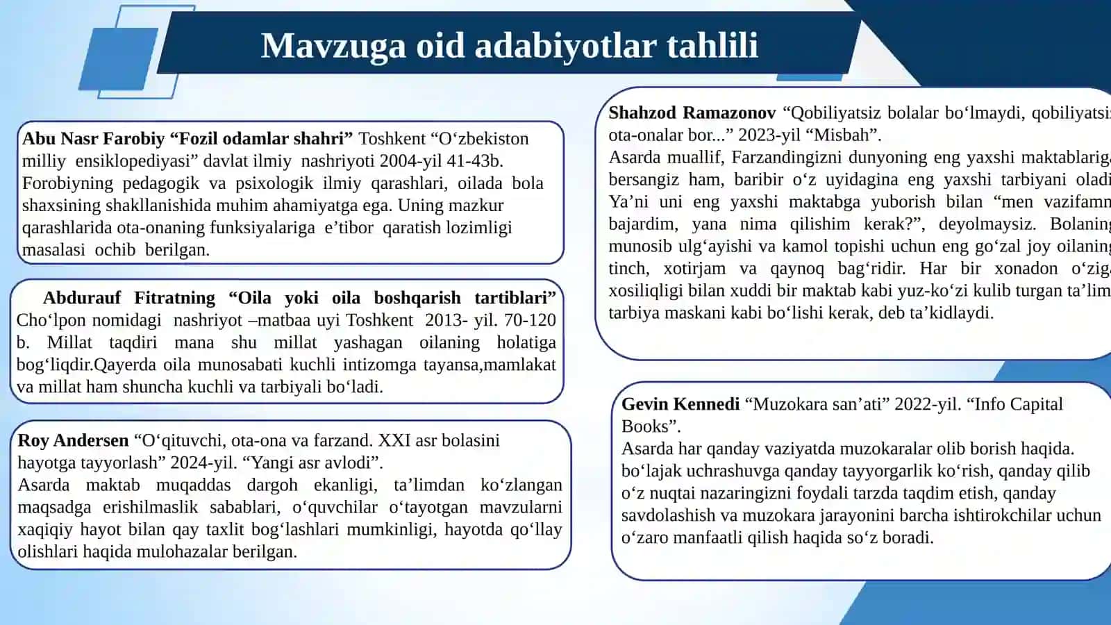 Maktabning ota-onalar bilan samarali hamkorligini yo‘lga qo‘yish 4