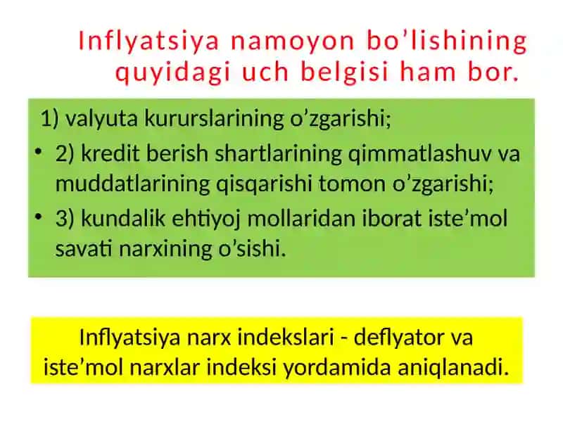 INFLYATSIYA VA AKSILINFLYATSIYA SIYOSATI 4