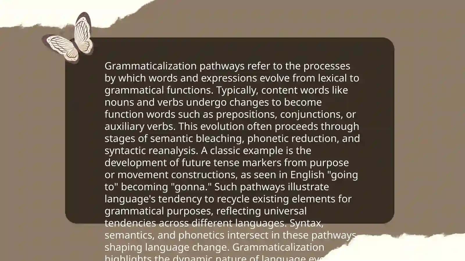 Grammaticalization 4