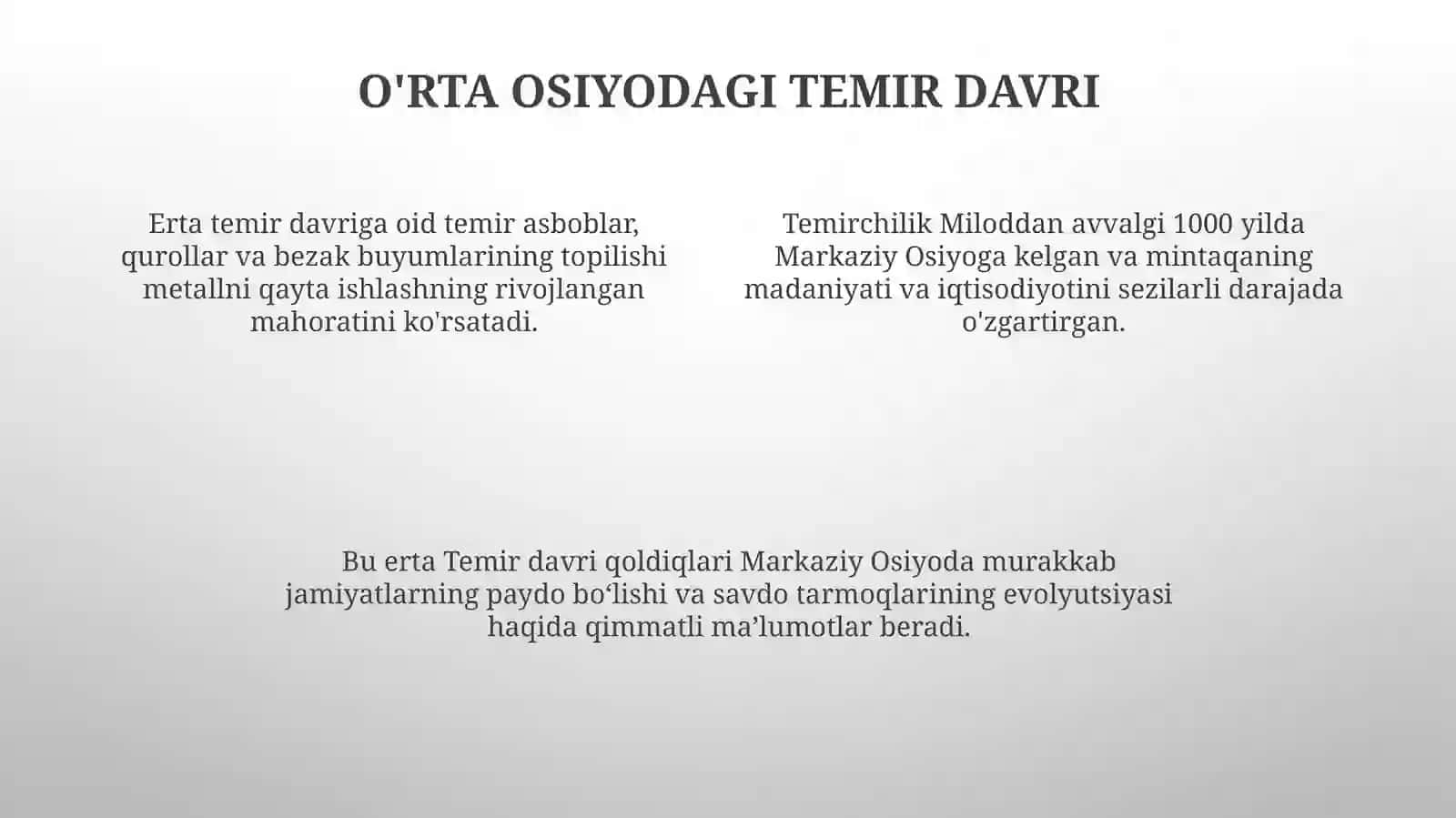 ChustmadaniyatiOʻrtaOsiyoningilktemirdavriyodgorliklari 4