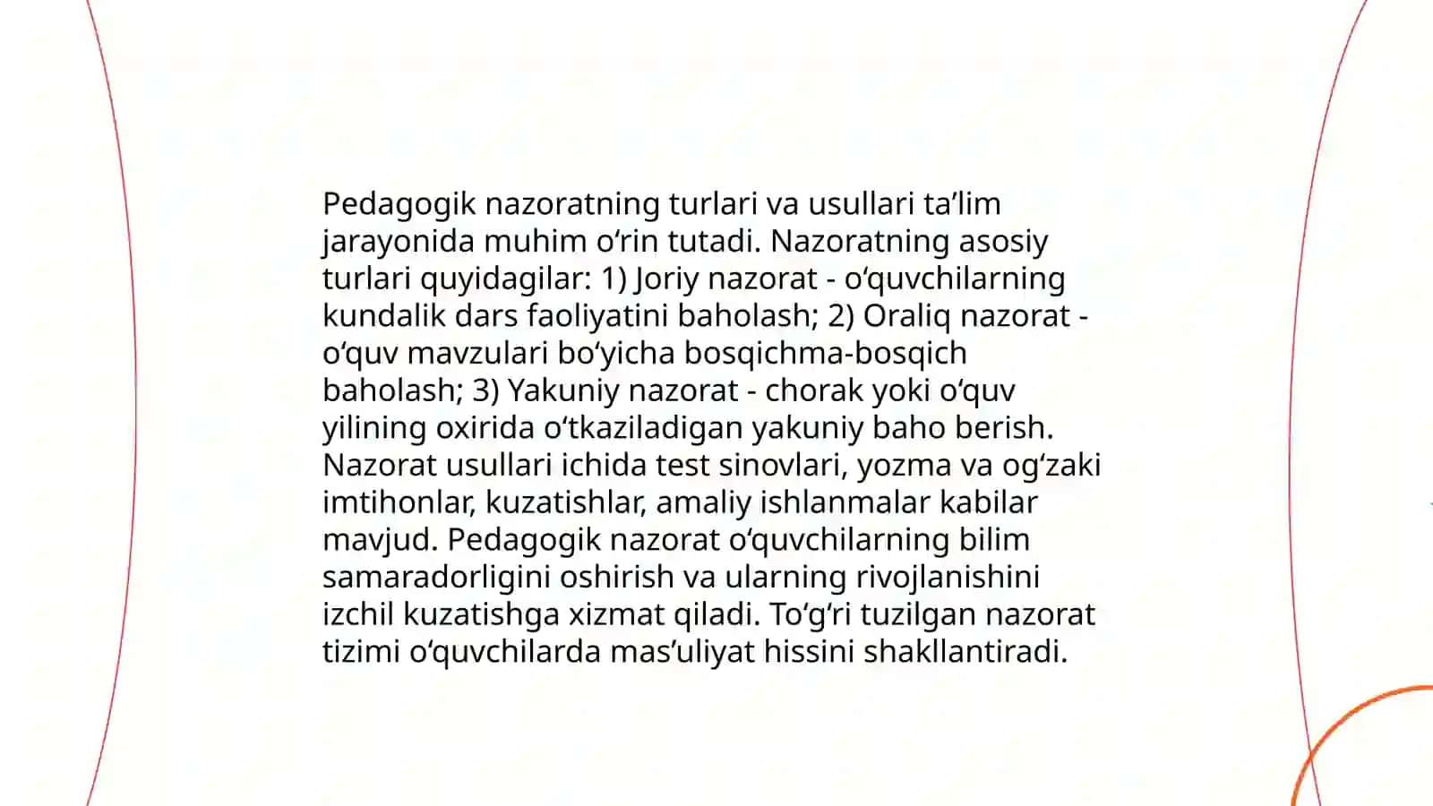 Uzluksiz ta’limda pedagogik nazoratni tashkil etishning ilmiy asoslari 4