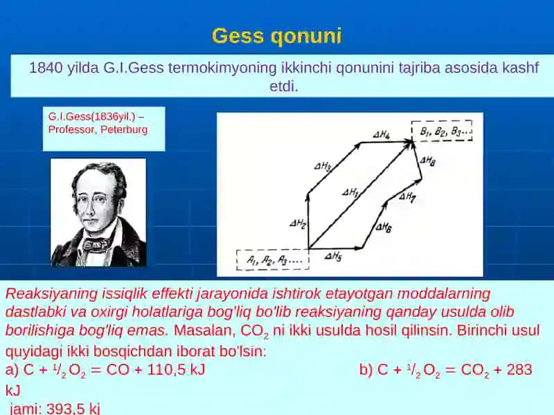 Termodinamika asoslari va termokimyo 4
