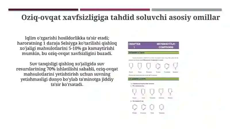 Ochlikning global muammolari;oziq ovaqat muommolari 4