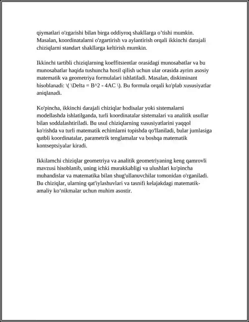 IKKINCHI TARTIBLI CHIZIQLAR 4