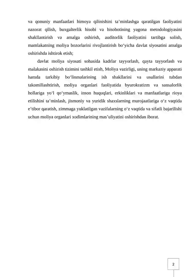 Moliya mohiyati va vazifalari. Moliya tizimi 4