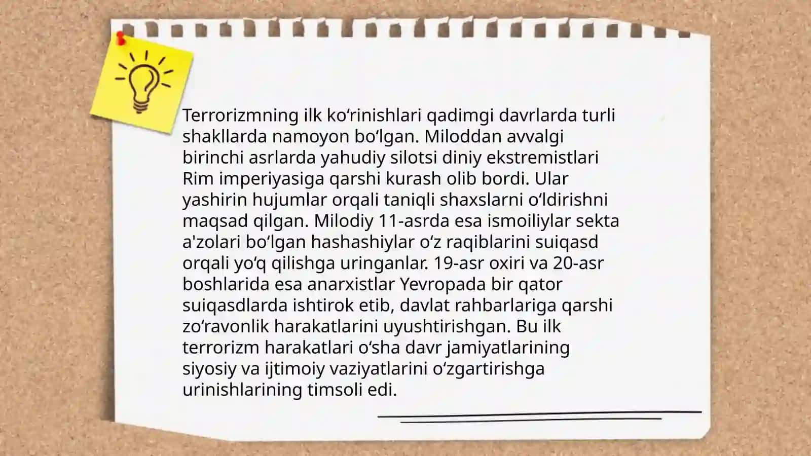 Ekstremistik va terroristik harakatlarni vujudga kelishi tarixi va asosiy davrlari 4