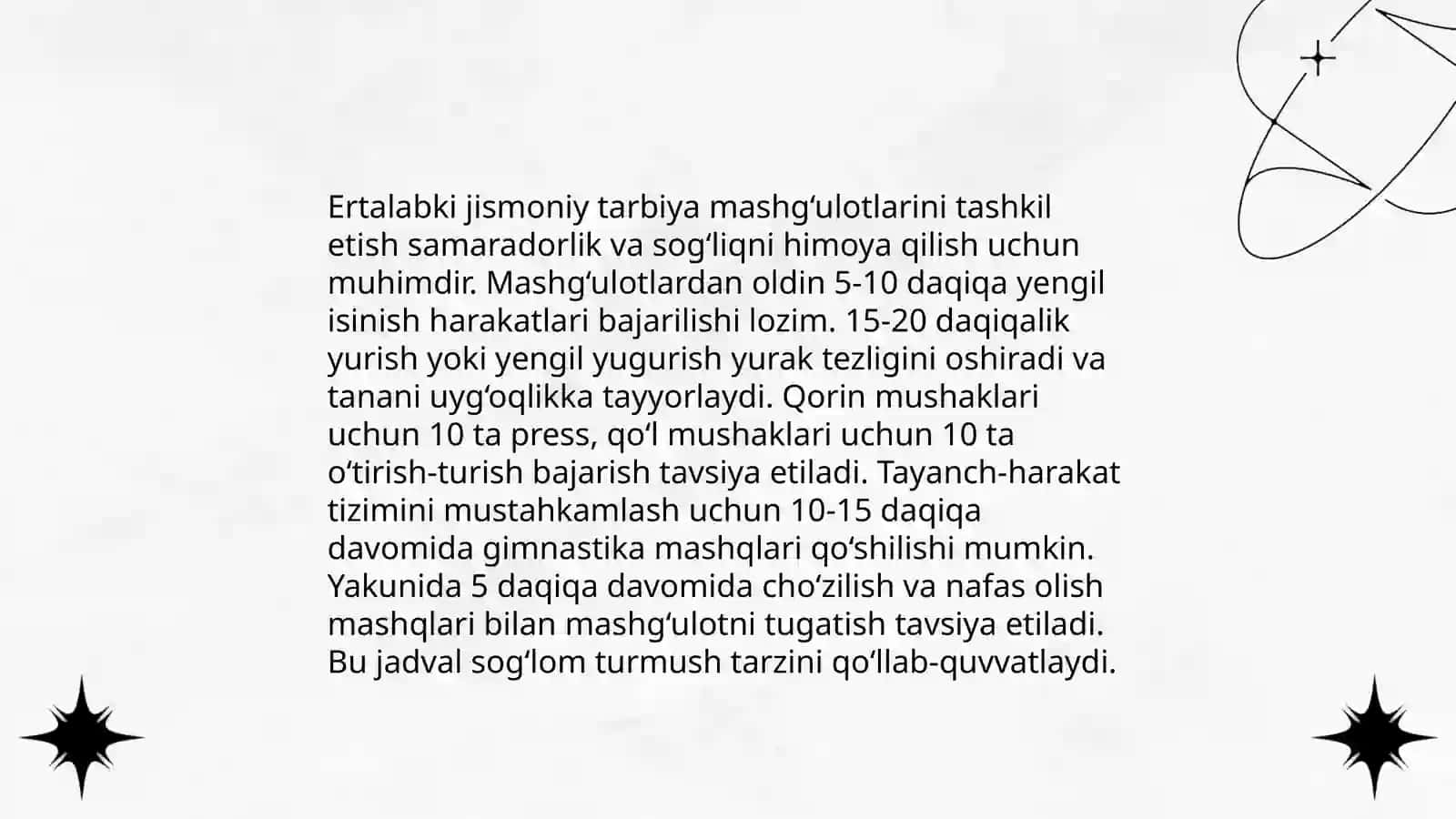 Jismoniy mashqlar 4