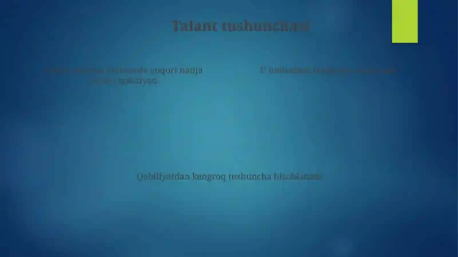Talantning paydo boʻlishi va tuzilishi 4