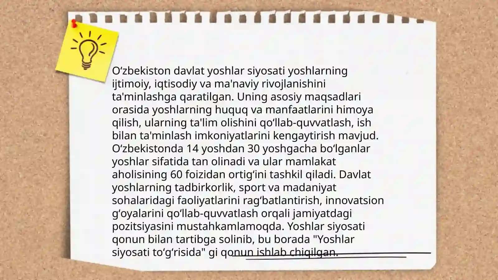 O'zbekistonda yoshlarga oid davlat siyosati va uning mazmun mohiyati 4