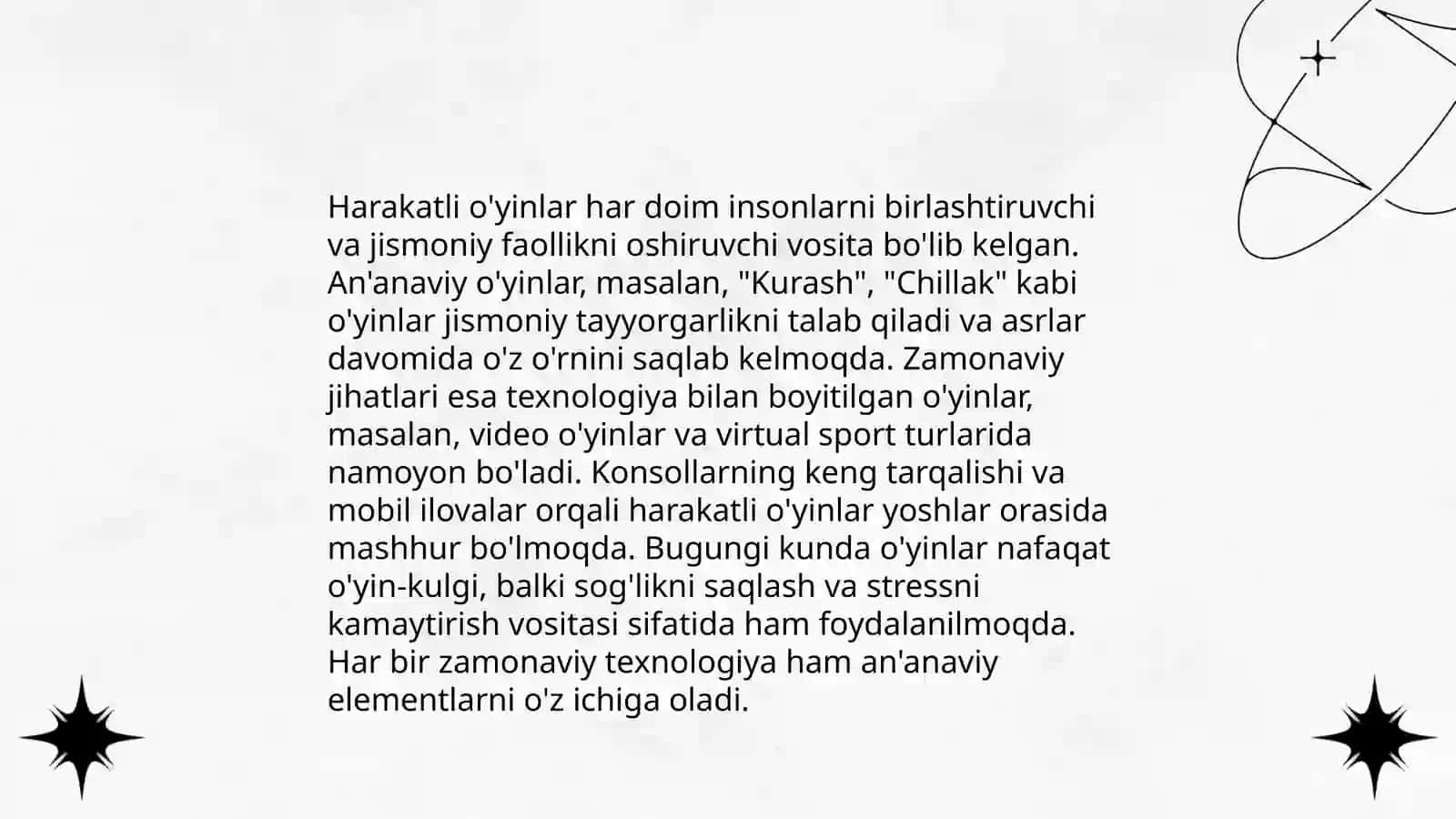 Harakatli o'yinlarni qisqacha tarixi 4
