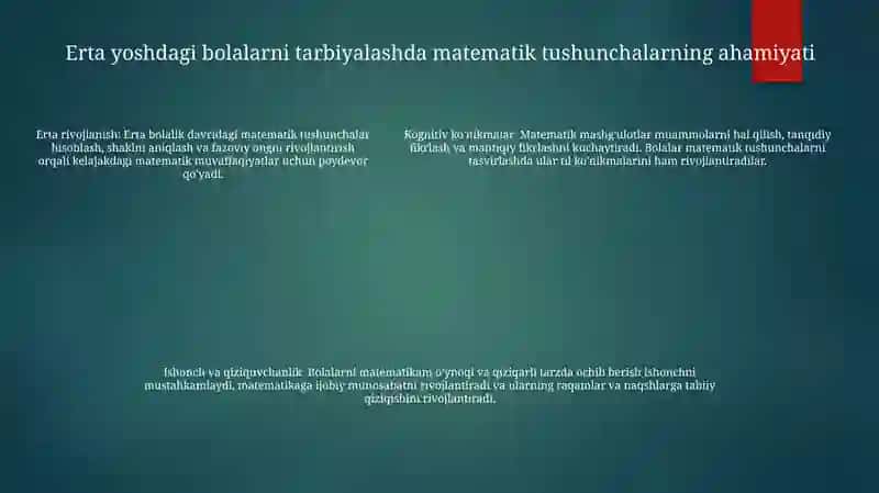 Maktabgacha Yoshdagi Bolalarda Matematik Tasavvurlarni Shakllantirishda Ta'Limning Tamoyili 4
