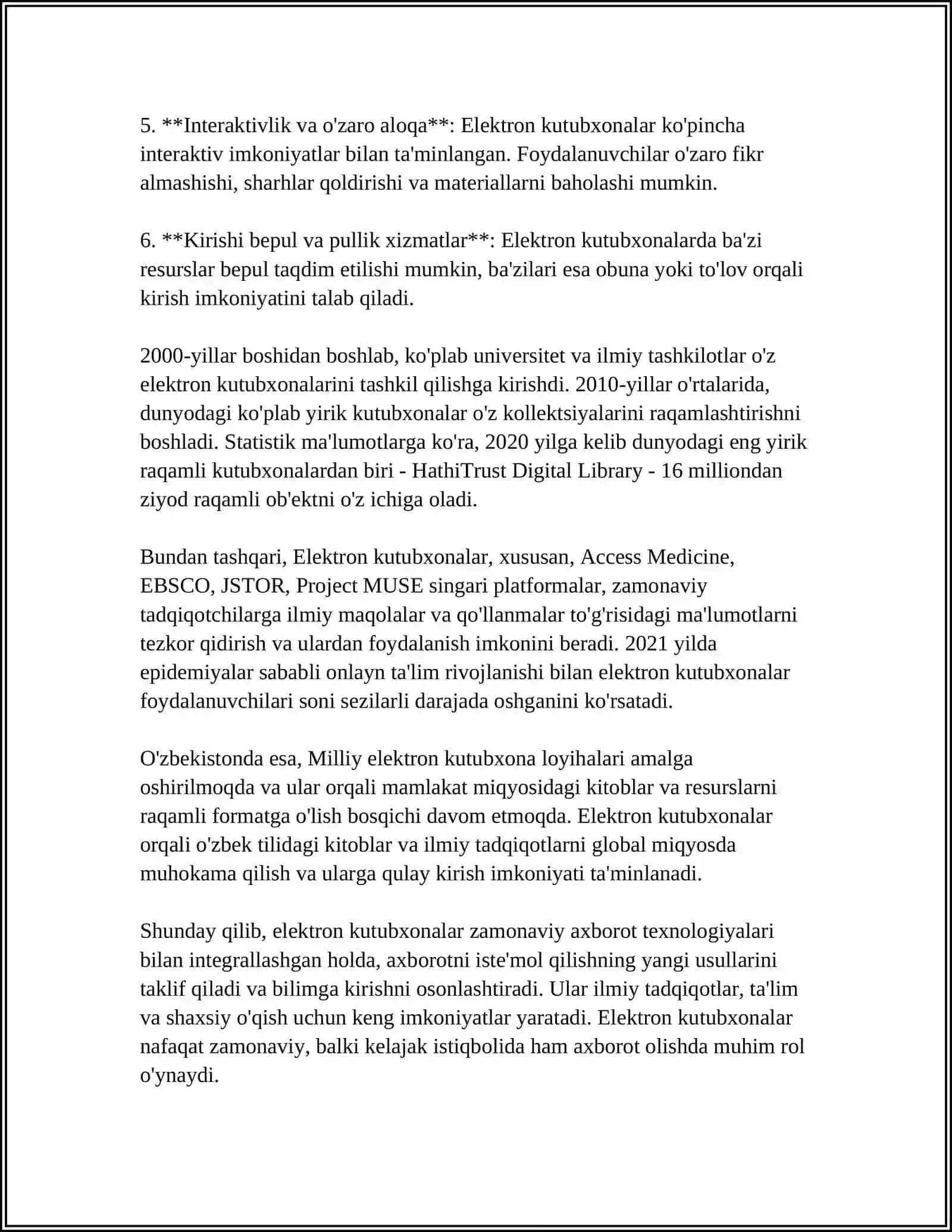 ELEKTRON KUTUBXONALAR UCHUN DASTURIY TA’MINOTI. EPRINTS VA UNING IMKONIYATLARI 4