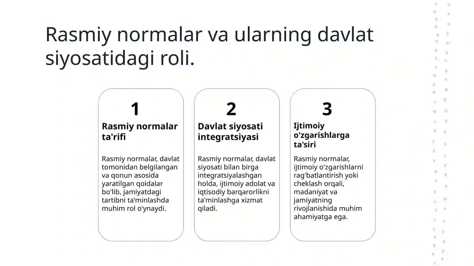 Rasmiy normalar va ularning rolini tushunish 4