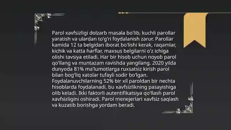 Onlayn xavfsizlik masalalari 4