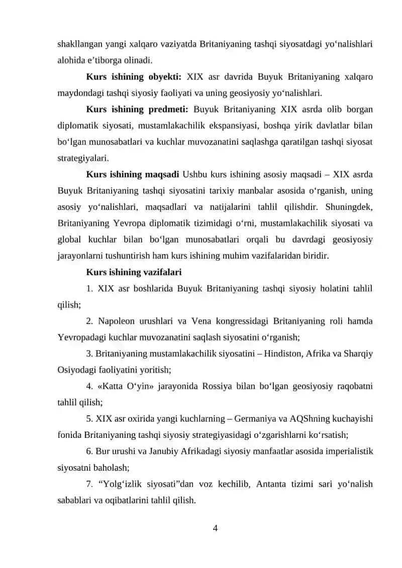 XIX asrda Buyuk Britaniya tashqi siyosati 4
