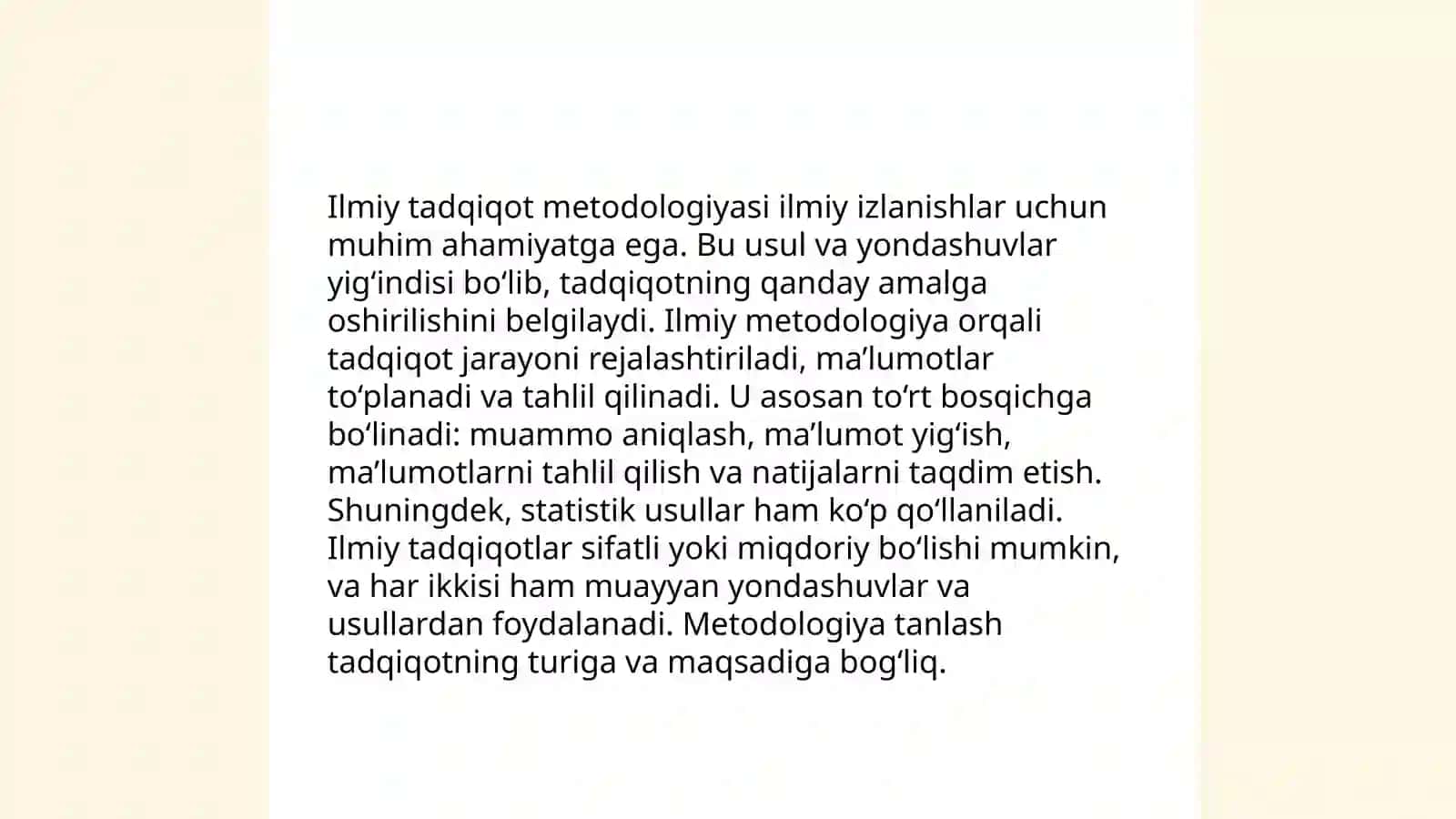 Ilmiy tadqiqotda tajriba-sinov ishlarini olib borish 4