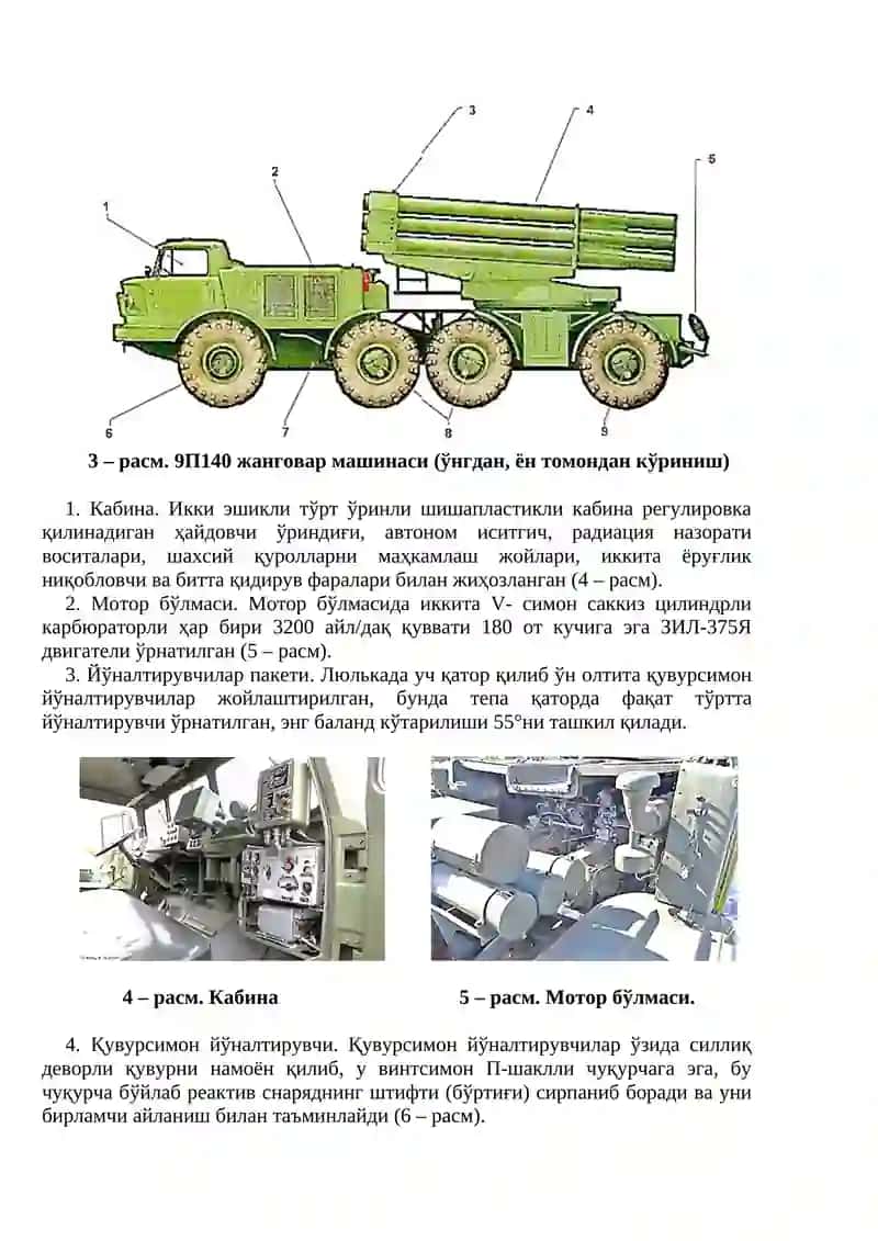 220 мм ли 9П140 “Ураган” жанговар машинаси (9К57 комплекси) 4