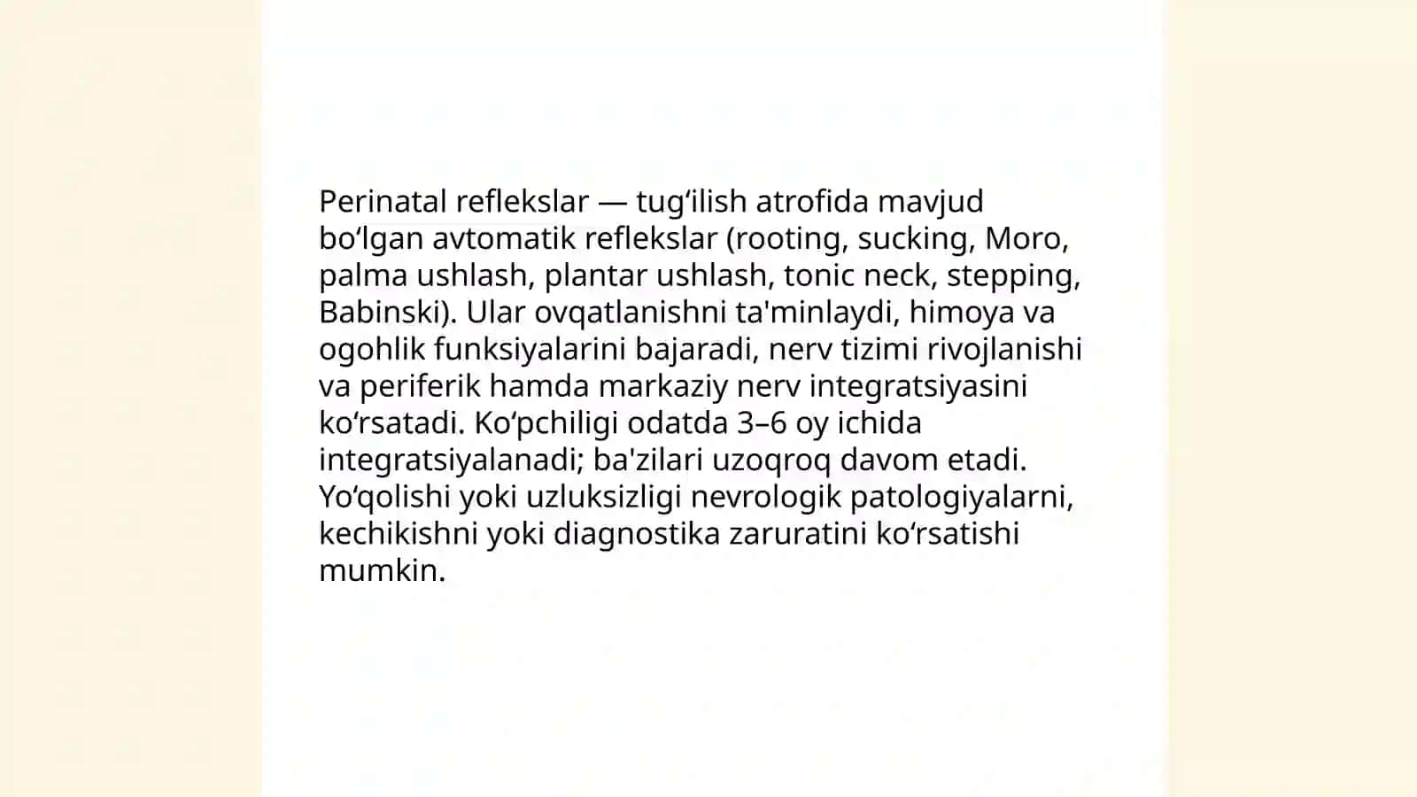 Prenatal va chaqaloqlik davrida psicofiziologik rivojlanishga xos xususiyatlari 4
