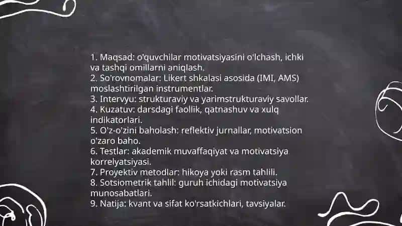 Tyutorlik faoliyatida pedagogik-psixologik diagnostikasiga oid metodikalar 4