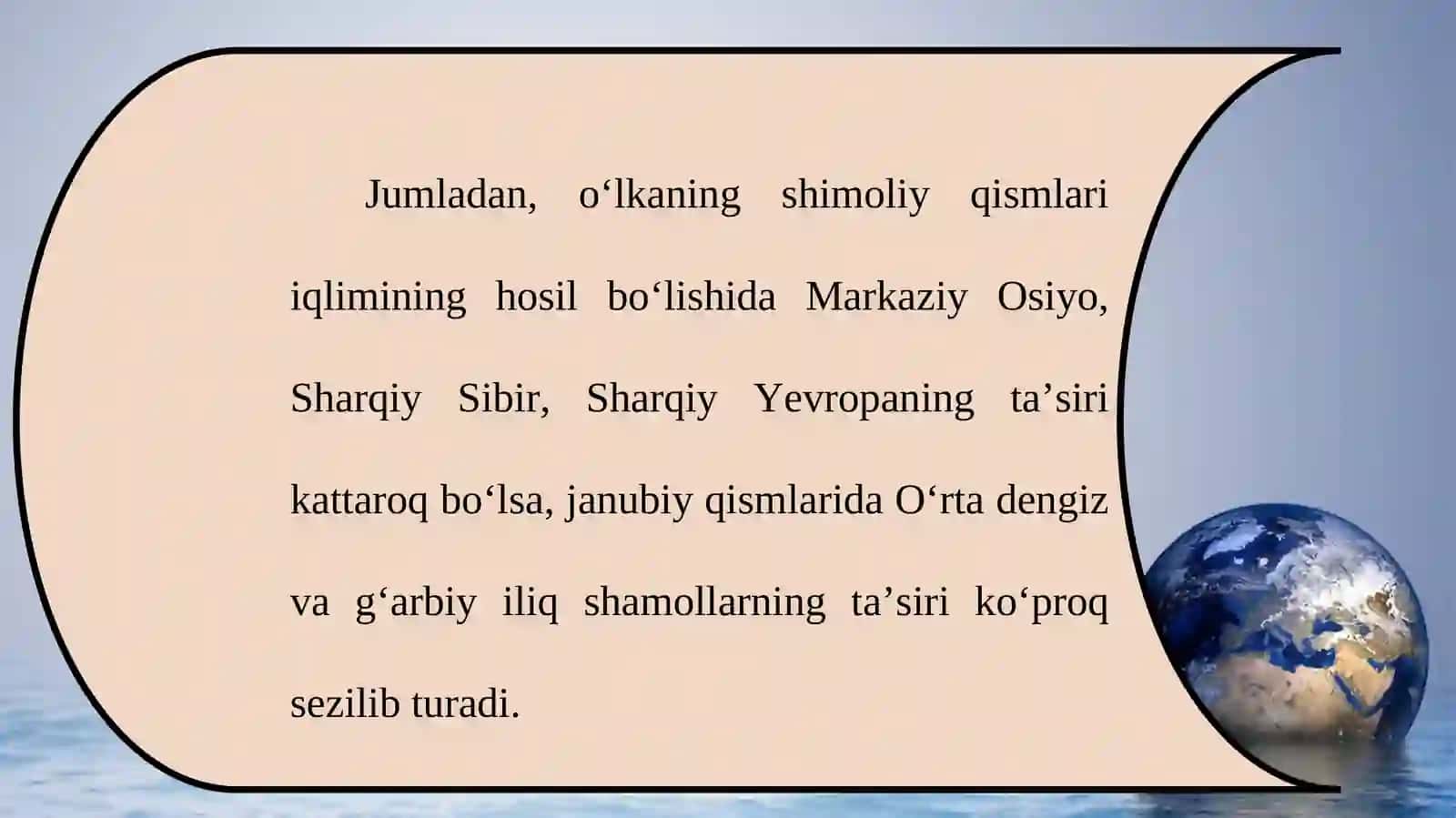 O‘rta Osiyodagi iqlimiy tafovutlar 4