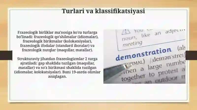 Fraziologiya haqida umumiy tushuncha 4